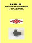 Throttle Position Sensor PN:4761871